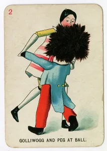 Tailcoat: Florence Upton playing cards - Golliwogg and Peg