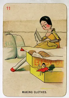 Sack: Florence Upton playing cards - Making Clothes