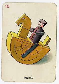 Rocking: Florence Upton playing cards - Police