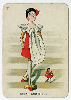 Midget: Florence Upton playing cards - Sarah and Midget