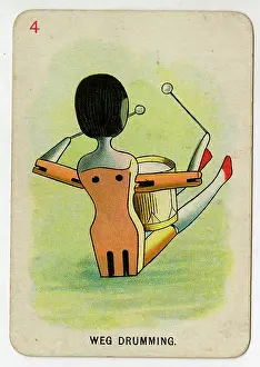 Percussion: Florence Upton playing cards - Weg Drumming