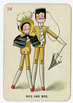 Boater: Florence Upton playing cards - Weg and Meg