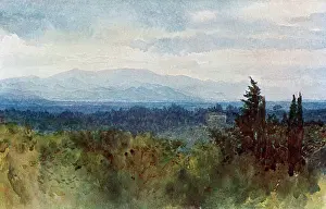 Plaines: Florence, view across the plain to the hills, Italy
