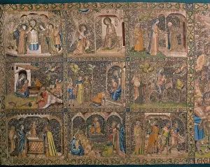Tapestry: Florentine altar frontal by Geri di Lapo. 14th century. From