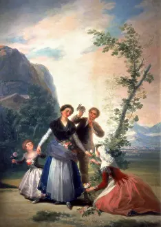 1786: The Florists or Spring Artist: Francisco Goya