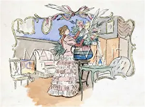 Arranges: FLOWER ARRANGING 1894