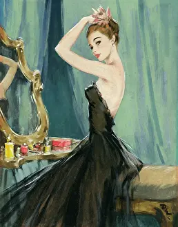 Ballgown: Flower in her Hair by David Wright