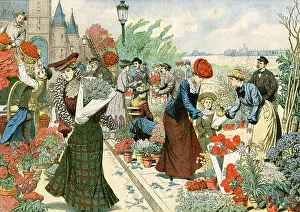 Fleurs: FLOWER MARKET, PARIS