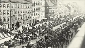 Praterstrasse: Flower parade in Vienna