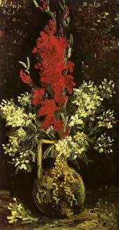 Carnations: Flowers in a Pitcher, by Van Gogh