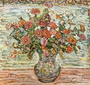 Prendergast: Flowers in a Vase