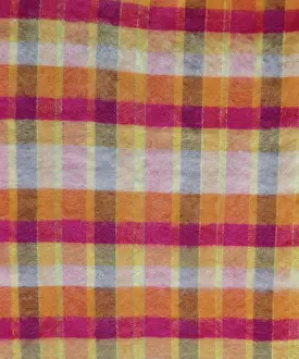 Mohair: Fluff ? checked mohair textile