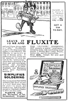 Soldering: Fluxite Soldering Sets 1920 Advert