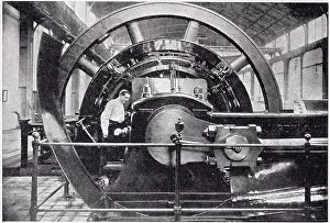 Amps: Fly-wheel at St. Denis 1908