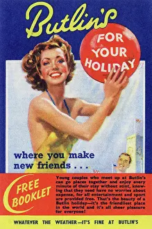 Promo: Flyer for a free Butlin's Holiday Booklet