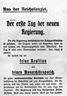 Warlike: Flyer of the Kapp movement to the population, 1920