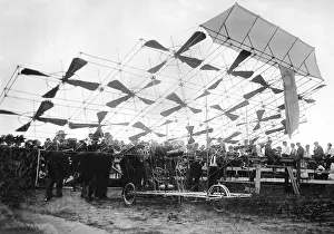 Inventors: Flying machine of the American Kimball, 1908