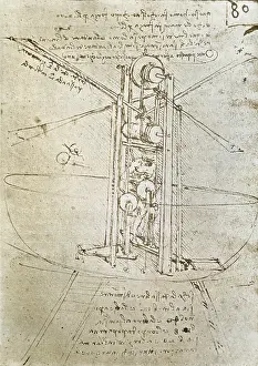Prototypes: Flying machine. ca. 1487. Renaissance art. Cinquecento