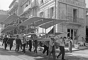Entered: Flying machine by Roger Ravaud being carried to the Mona