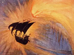 Sailed: FLYING SHIP IN SPACE