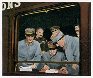 Surrenders: Foch accepts German surrender