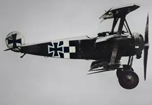 Dr.i: Fokker DrI (side view, on the ground, tail-up)