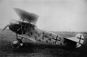 Dvii: Fokker DVII, 5220-18, (side view, on the ground)