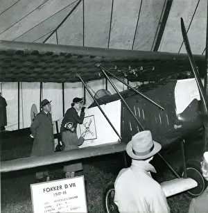 Marquee: The Fokker DVII of the Nash Collection inside the marque