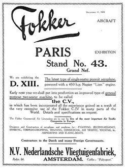 Vliegtuigenfabriek: Fokker DXIII