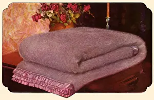 Lilac: Folded Wool Blanket