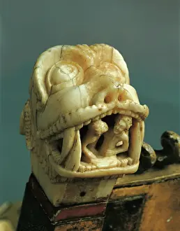 Abbess: Detail of a folding chair