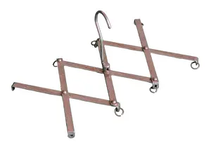 Hanger: Folding clothes hanger, unfolded