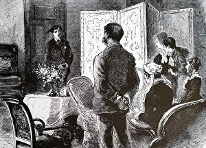 Folding: Folding screen, Illustration, from the Girl's
