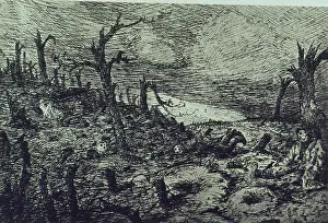 Drypoints: Folio of 97 etchings and drypoints of the Western Front, WW1