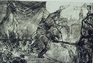 Drypoints: Folio of 97 etchings and drypoints of the Western Front, WW1