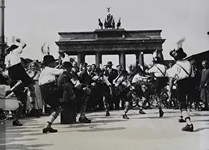 Lederhosen: A folk dance performance of a Bavarian