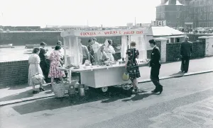 Cockles: Folkestone, Cockles and Whelks Stall c1965