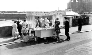 Cockles: Folkestone, Cockles and Whelks Stall c1965