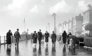 Leas: Folkestone, The Leas after the storm c1940