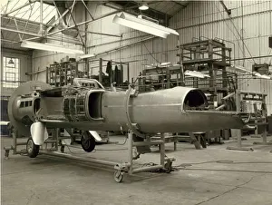 Folland Fo144 Gnat T1 during construction at Hamble