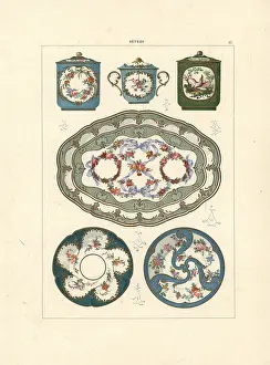 Gillot: Fonds partiels (partial background) porcelain