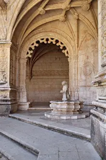 Castilho: Font, Cloister, Jeronimos Monastery, Lisbon, Portugal
