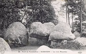 Trois: Fontainebleau Forest - Three Mausoleum Boulders