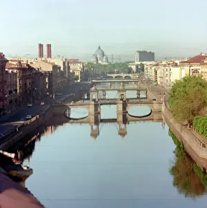 Explains: Fontanka River in Leningrad, 1987