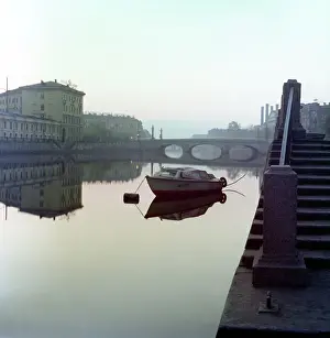 Flowing: Fontanka River in Leningrad, 1987