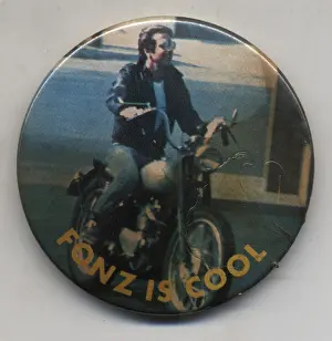 Winkler: Fonz is Cool promotional badge