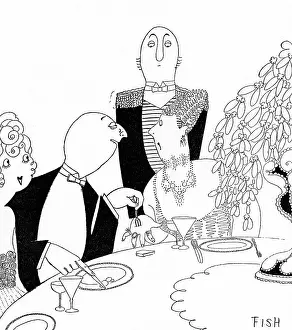 Portions: The Food Problem, WW1 cartoon by Fish