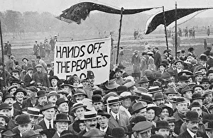 Shortages: Food Protest in Hyde Park, WW1