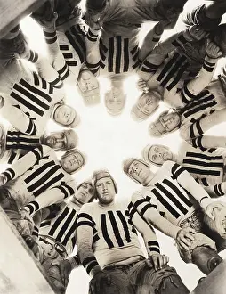 Huddling: Football huddle