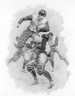 Leaps: Us Football Player 1894